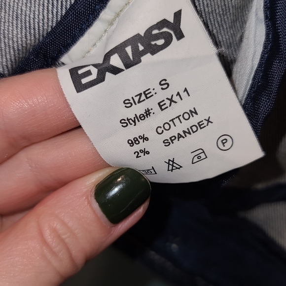 Extasy Western Denim open vest  , S - Picture 5 of 9